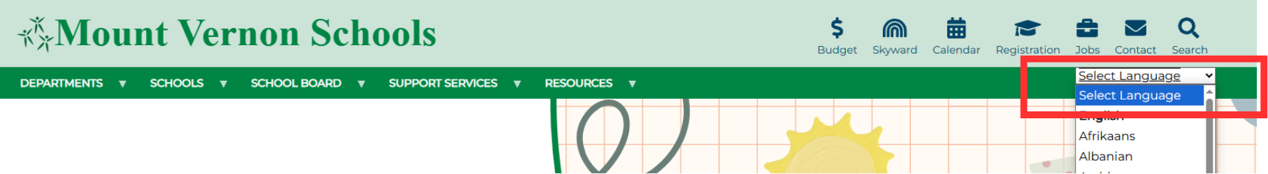 Translation feaure website