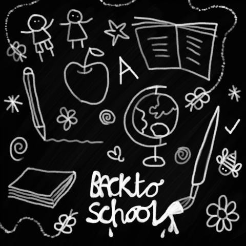Back to school related imagery