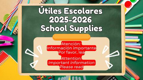 Útiles Escolares 2025-2026 School Supplies